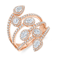 1.48CT DIAMOND OVAL PEAR RING