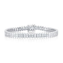 3.25CT DIAMOND BAGUETTE TENNIS BRACELET