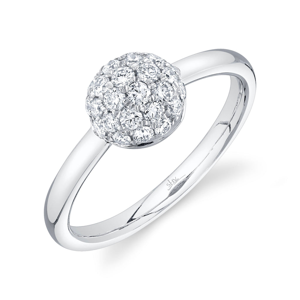 0.51CT DIAMOND PAVE CIRCLE RING