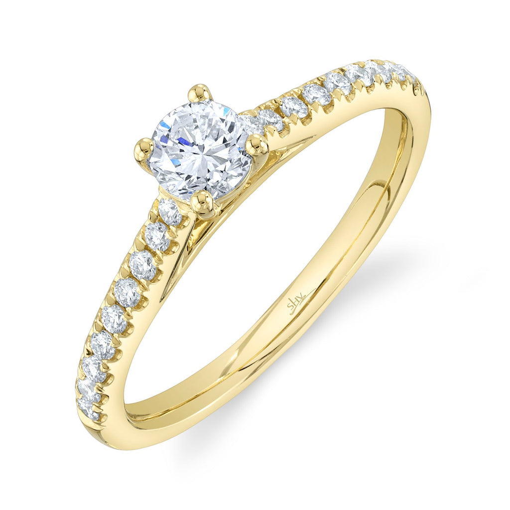 0.40CT-CTR(ROUND) 0.19CT-SIDE DIAMOND ENGAGEMENT RING