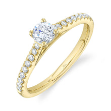 0.40CT-CTR(ROUND) 0.19CT-SIDE DIAMOND ENGAGEMENT RING