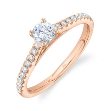 0.40CT-CTR(ROUND) 0.19CT-SIDE DIAMOND ENGAGEMENT RING