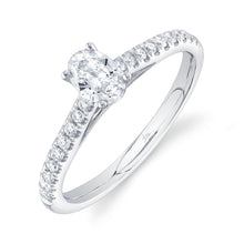 0.40CT-CTR(OVAL) 0.19CT-SIDE DIAMOND ENGAGEMENT RING