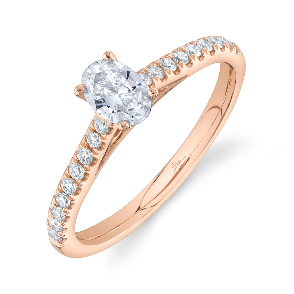 0.40CT-CTR(OVAL) 0.19CT-SIDE DIAMOND ENGAGEMENT RING