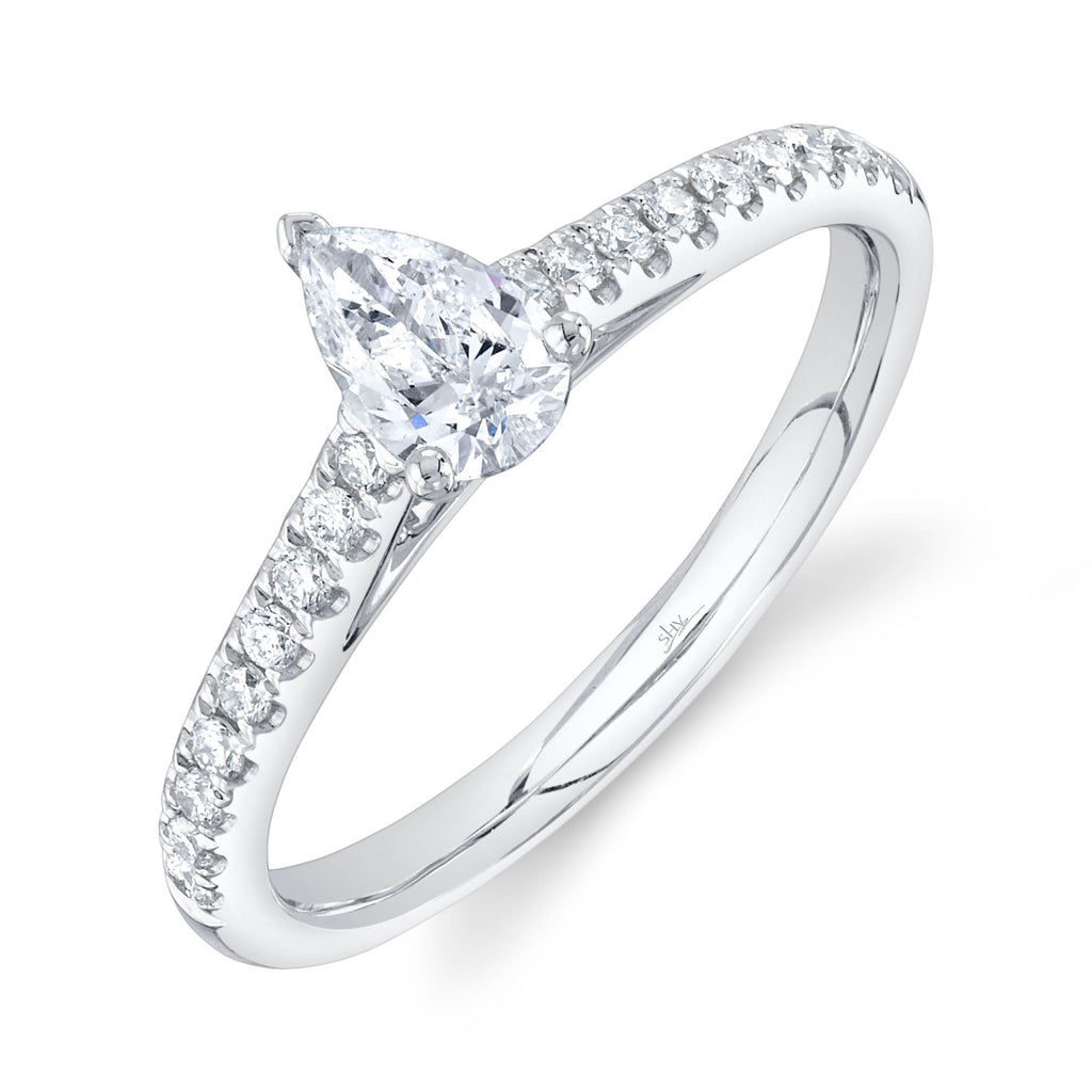 0.40CT-CTR(PEAR) 0.19CT-SIDE DIAMOND ENGAGEMENT RING