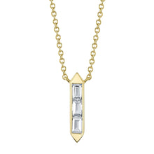 Shy Creation 0.18Ct Diamond Baguette Necklace SC22008800