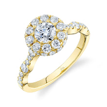 0.50CT-CTR(ROUND) 1.00CT-SIDE DIAMOND ENGAGEMENT RING