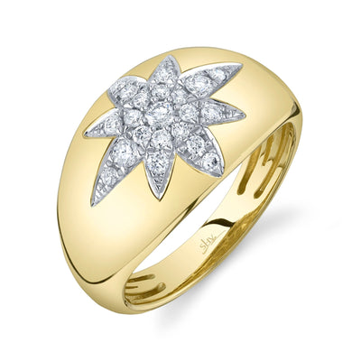 0.33CT DIAMOND STAR RING