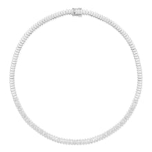 3.01CT DIAMOND BAGUETTE BEZEL TENNIS NECKLACE