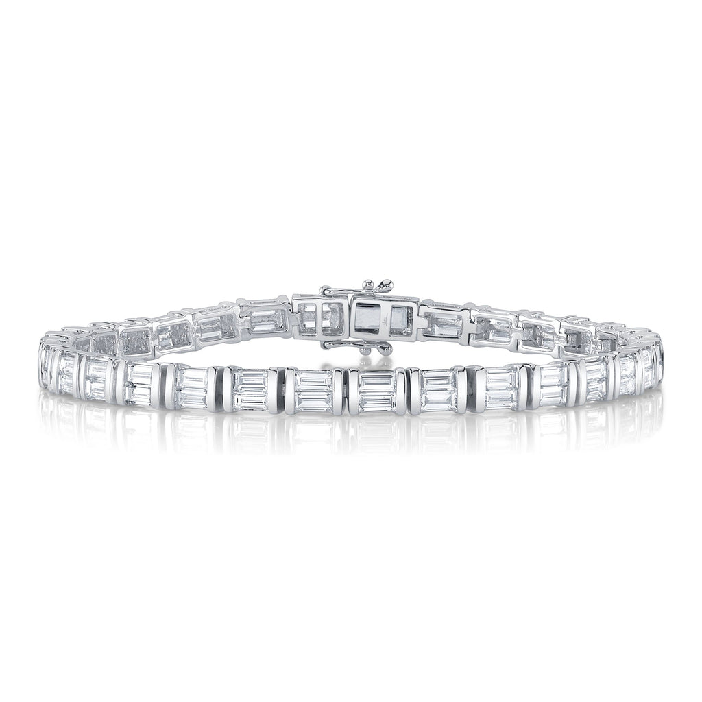 5.15CT DIAMOND BAGUETTE TENNIS BRACELET