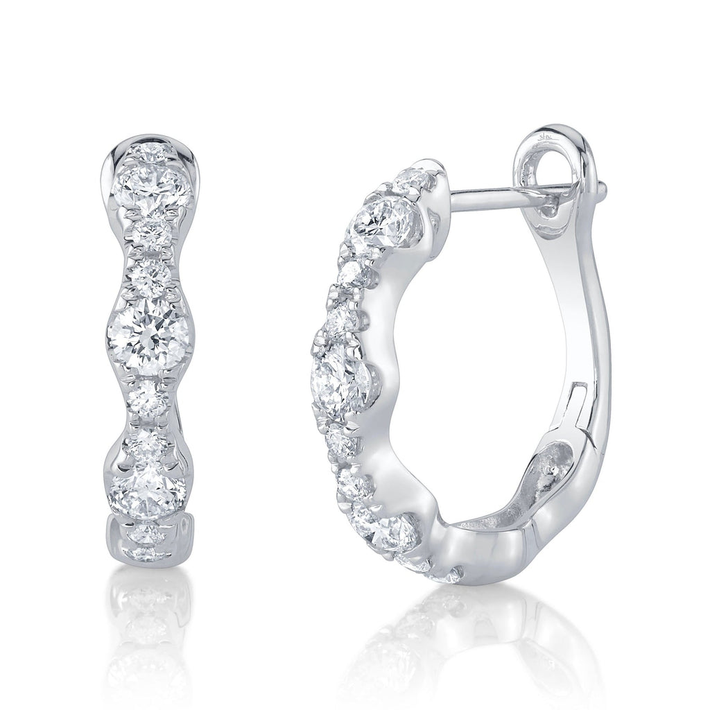 1.00CT DIAMOND HOOP EARRING