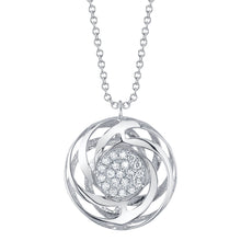 Shy Creation 0.11Ct Diamond Circle Necklace SC22009282