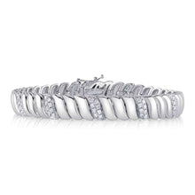 1.48CT DIAMOND RIBBED BRACELET