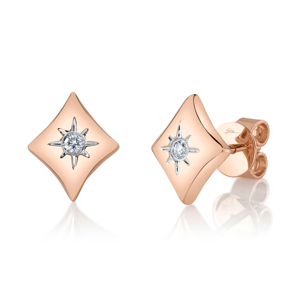 Shy Creation 0.07Ct Diamond Stud Earring SC22009412RD