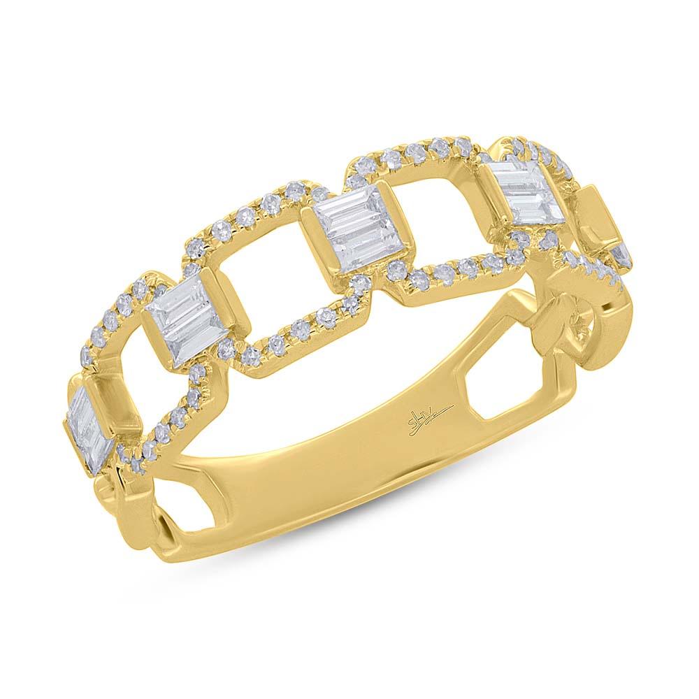 0.41CT DIAMOND BAGUETTE RING