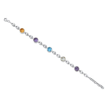 7.32CT MULTI-COLOR LINK BRACELET
