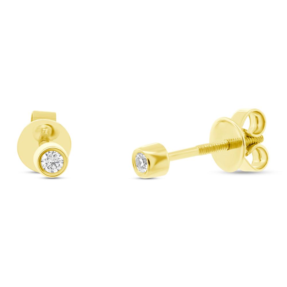 Shy Creation 0.07Ct Diamond Stud Earring SC55001407V2