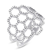 0.47CT DIAMOND HONEYCOMB RING