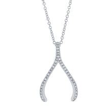 Shy Creation 0.12Ct Diamond Wishbone Necklace SC55001824