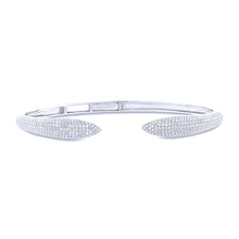 1.08CT DIAMOND PAVE CLAW BANGLE