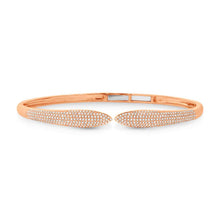 1.08CT DIAMOND PAVE CLAW BANGLE