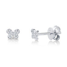 Shy Creation 0.07Ct Diamond Pave Butterfly Stud Earring SC55001995V2