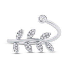 Shy Creation 0.20Ct Diamond Bezel Leaf Ring SC55002230