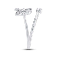 Shy Creation 0.20Ct Diamond Bezel Leaf Ring SC55002230