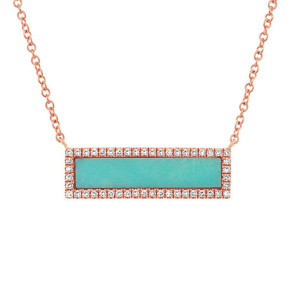 Shy Creation Diamond Composite Turquoise Bar