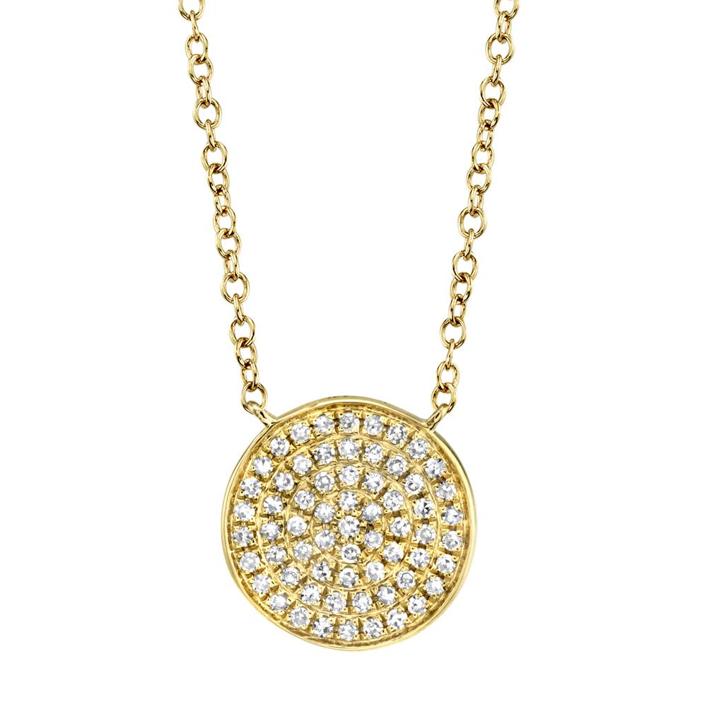 shy-creation-0-15ct-diamond-pave-circle-necklace-sc55002399