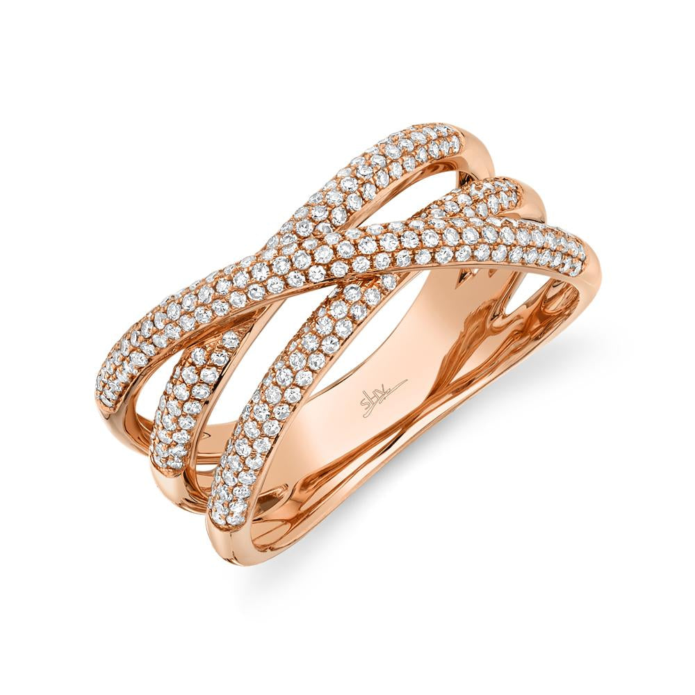 0.50CT DIAMOND BRIDGE RING