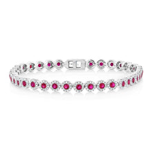 1.22CT DIAMOND & 2.03CT RUBY BRACELET