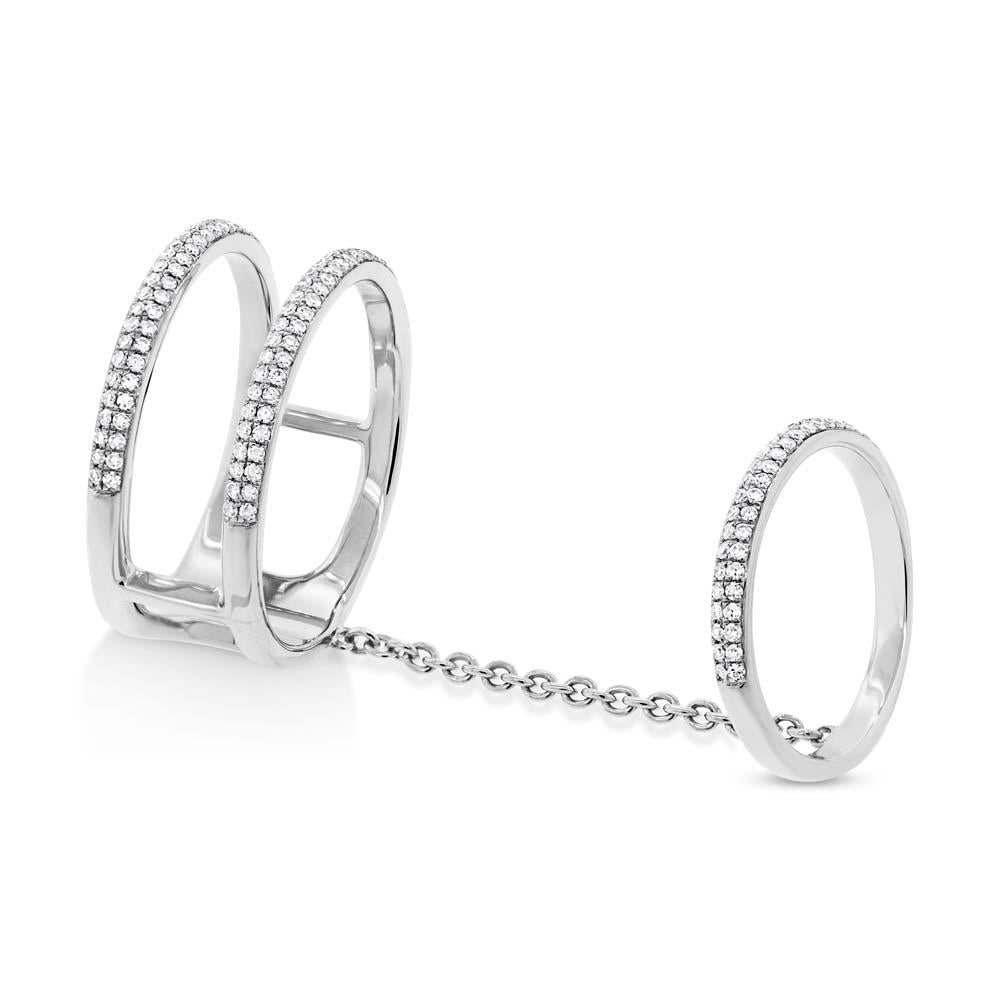 0.42CT DIAMOND CHAIN RING