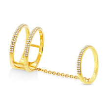 0.42CT DIAMOND CHAIN RING
