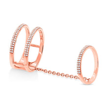 0.42CT DIAMOND CHAIN RING
