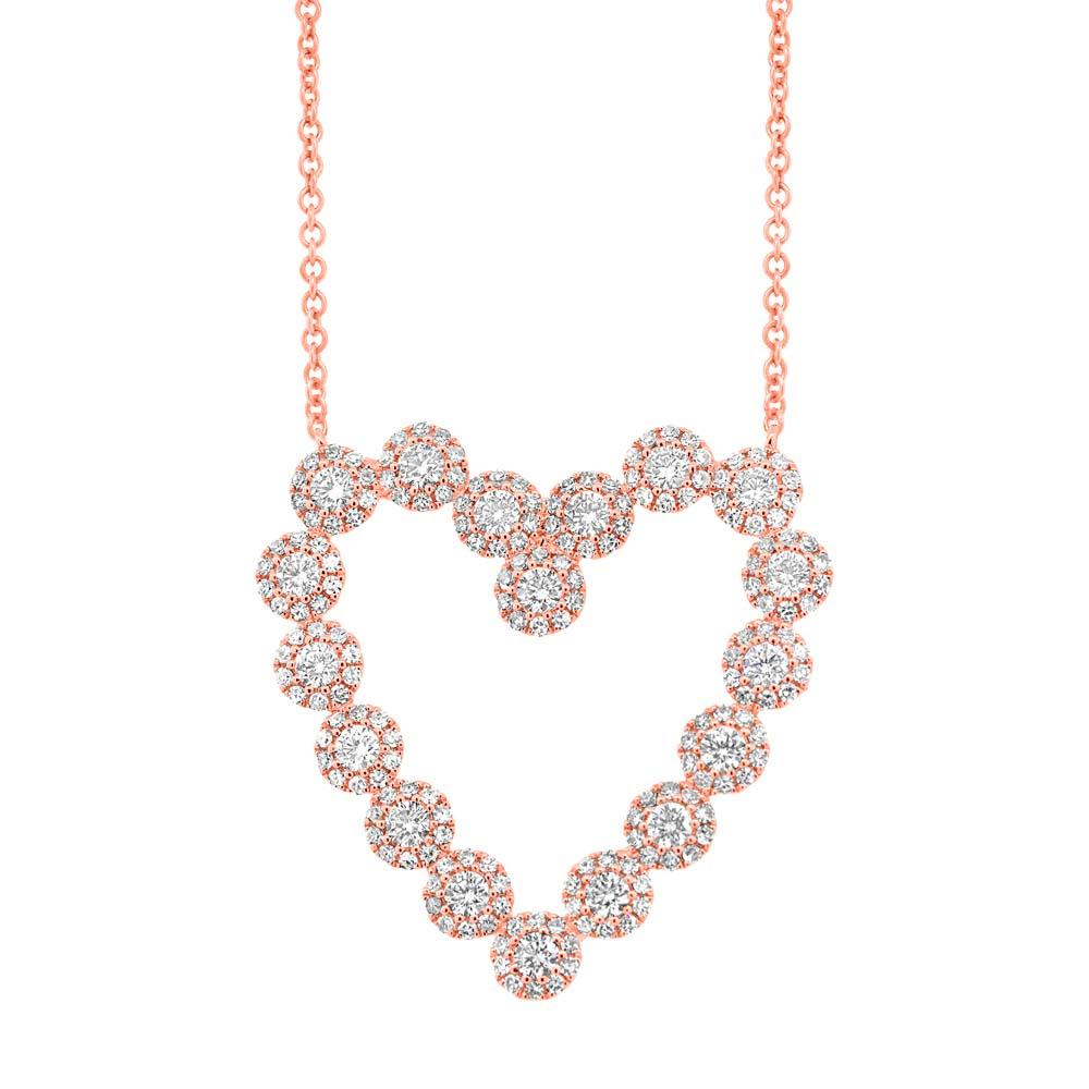 1.15CT DIAMOND HEART NECKLACE