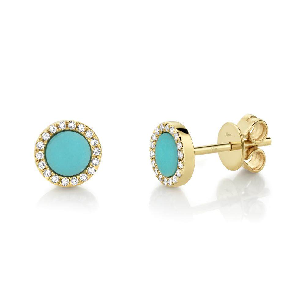 0-08ct-diamond-0-47ct-composite-turquoise-stud-earring