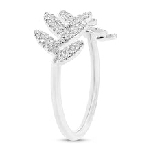 Shy Creation 0.31Ct Diamond Leaf Ring SC55003289