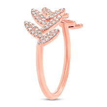 Shy Creation 0.31Ct Diamond Leaf Ring SC55003291
