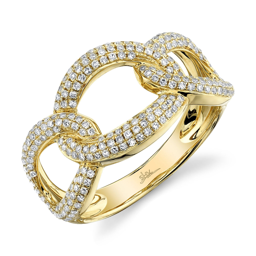 0.55CT DIAMOND LINK RING