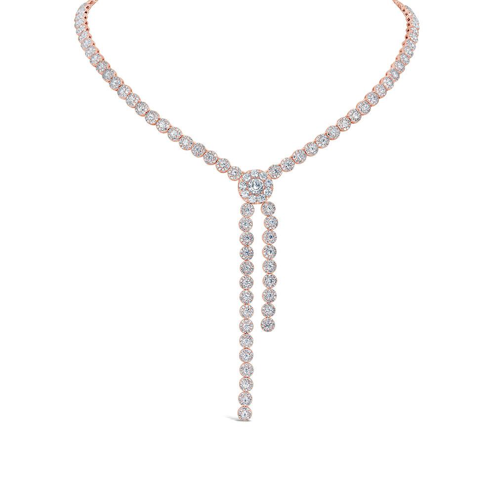 5.46CT DIAMOND LARIAT NECKLACE