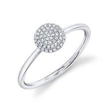 Shy Creation 0.11Ct Diamond Pave Circle Ring SC55004493
