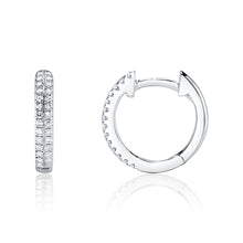 Shy Creation 0.12Ct Diamond Pave Huggie Earring SC55004581V4