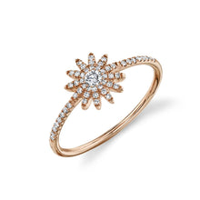 Shy Creation 0.20Ct Diamond Starburst Ring SC55004891