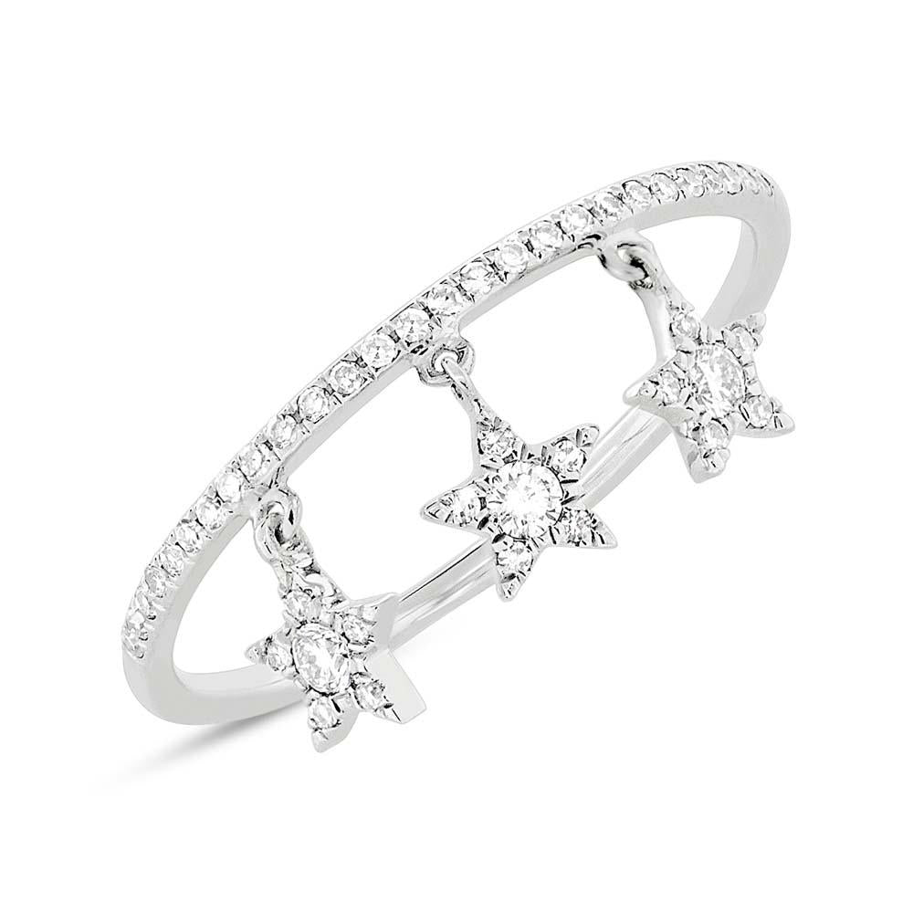 Shy Creation 0.19Ct Diamond Star Ring SC55004950