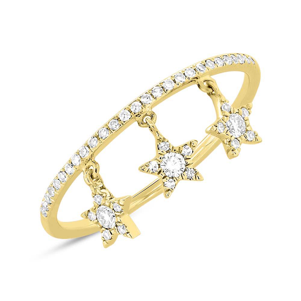 Shy Creation 0.19Ct Diamond Star Ring SC55004951