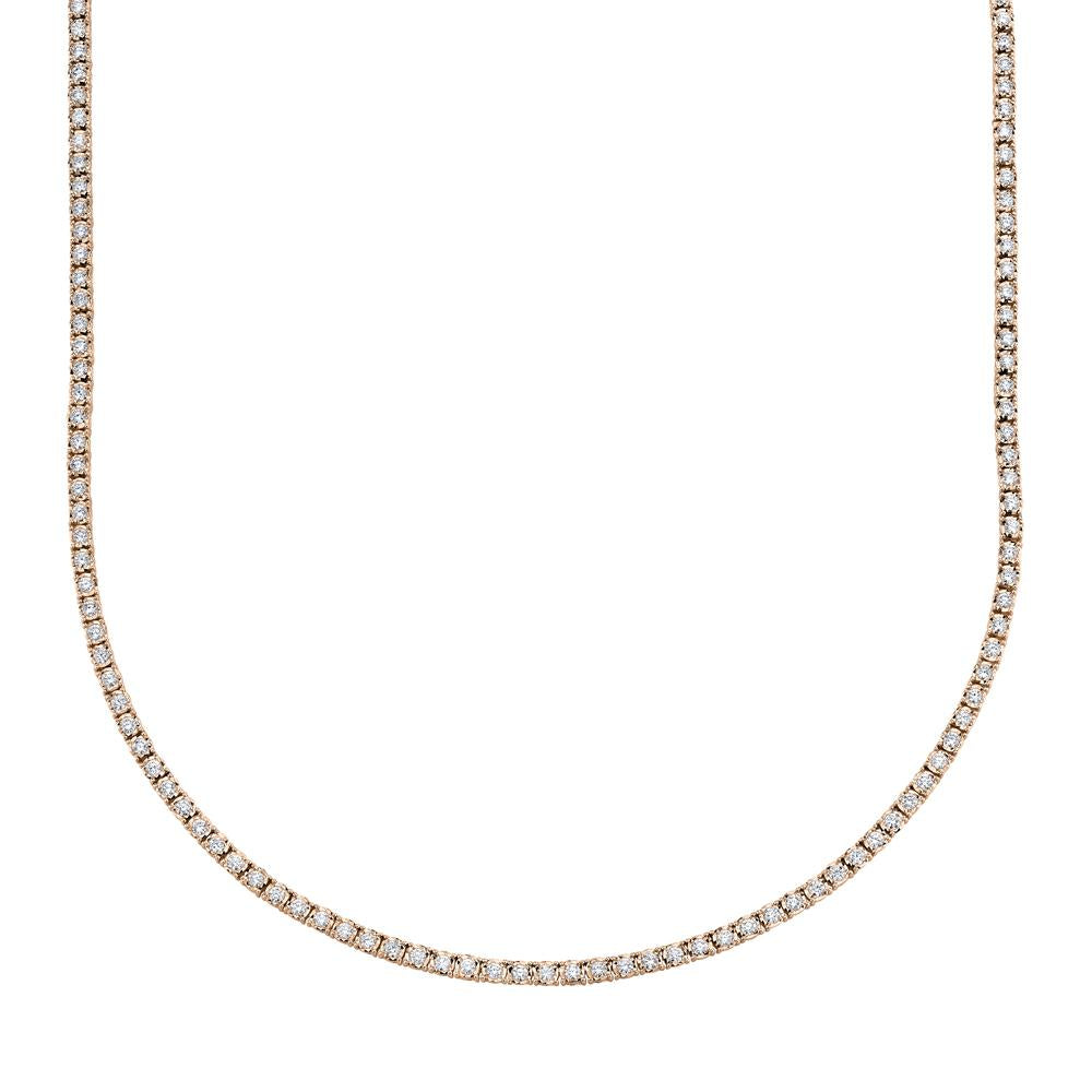 3.96CT DIAMOND TENNIS NECKLACE