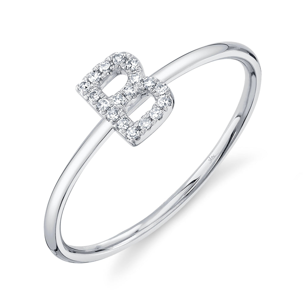 Shy Creation 0.06Ct Diamond Ring - Initial B SC55005347-B