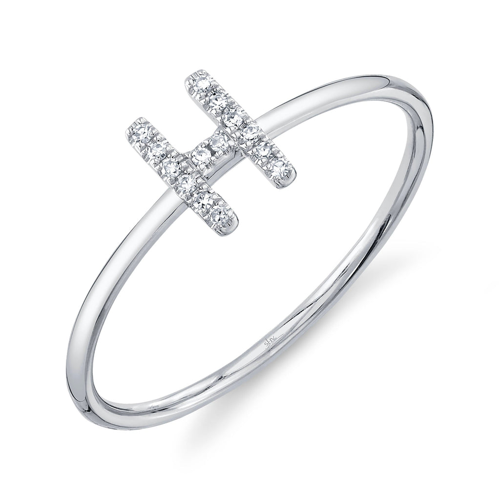 Shy Creation 0.05Ct Diamond Ring - Initial H SC55005347-H