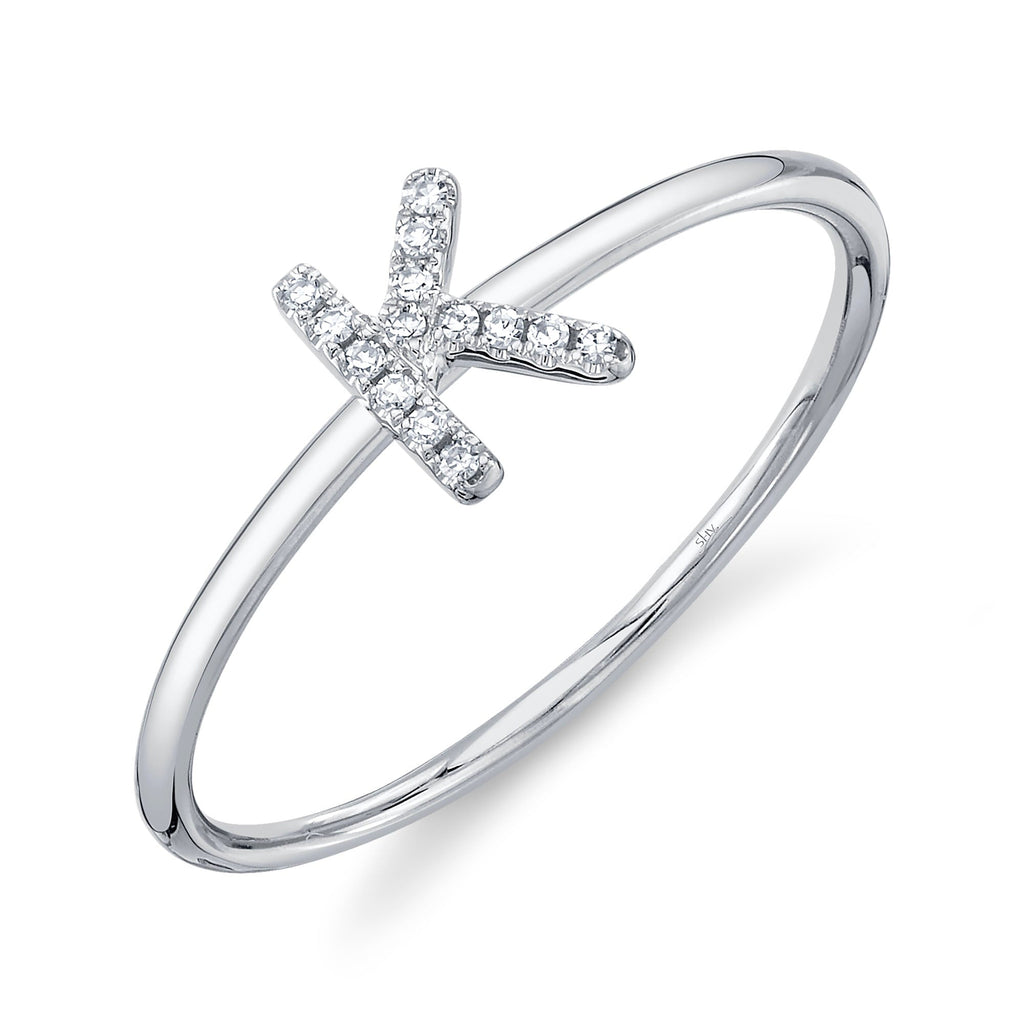 Shy Creation 0.05Ct Diamond Ring - Initial K SC55005347-K
